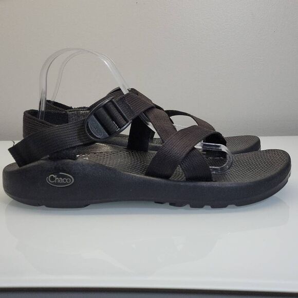 Chaco Sandals Men Size 11 Z Cloud 2 Cushioned Black Gorpcore Hiking Travel Beach - Picture 2 of 10